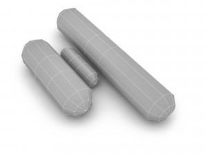 market salami and sausage varieties 3D-Modell