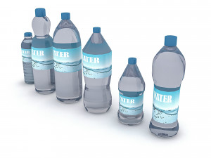 3d assortment of water bottle Modèle 3D