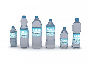 3d assortment of water bottle Modèle 3D