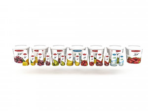 3d yoghurt fruit yoghurt varieties model Modello 3D