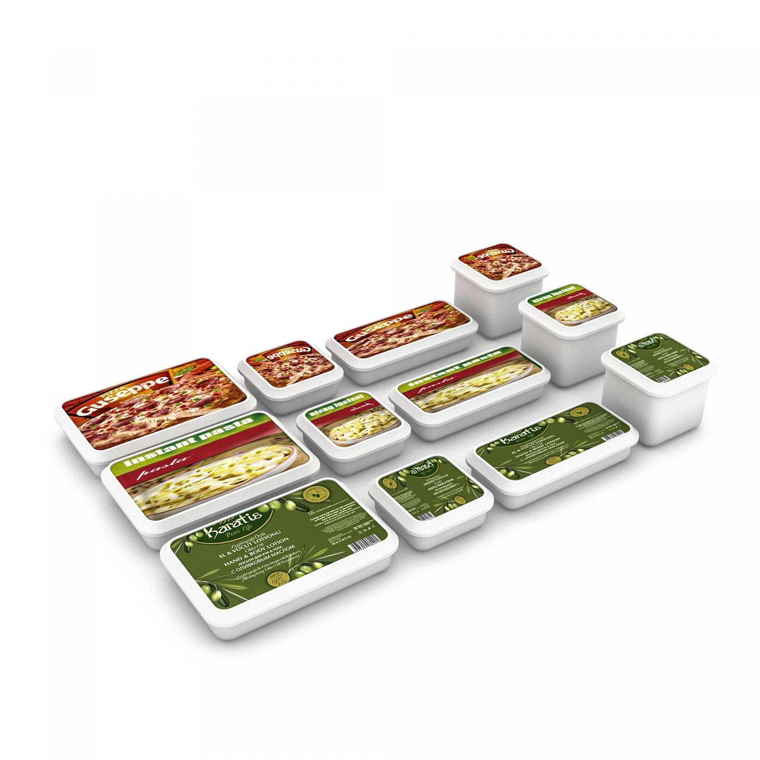 frozen fast foods 3d 3D Model .c4d .max .obj .3ds .fbx .stl .blend 