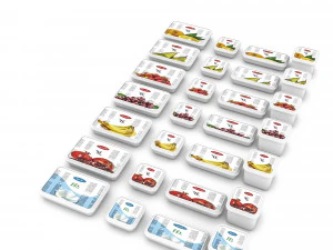 3d frozen fast foods 03 model 3D Model