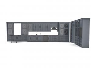 ready-made modern kitchen Modelo 3D