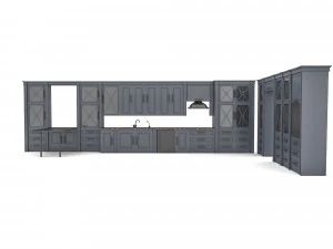 ready-made modern kitchen 3D Model
