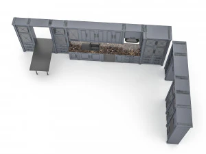 ready-made modern kitchen 3D Model