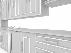 ready-made modern kitchen 3D Model