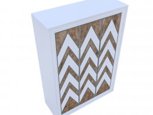3d classic wardrobe 03 model Modelo 3D