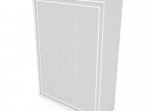 3d classic wardrobe 03 model 3D Model