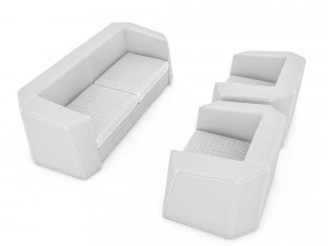 3d modern office armchair 3D Model