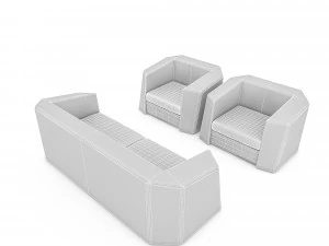 3d modern office armchair 3D Model