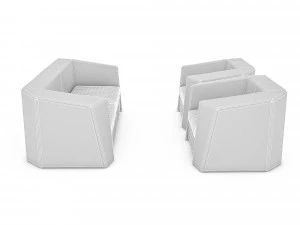 3d modern office armchair 3D Model