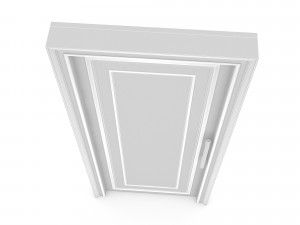 3d classic library model 3D Model