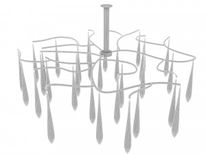 ceiling modern chandelier Modèle 3D