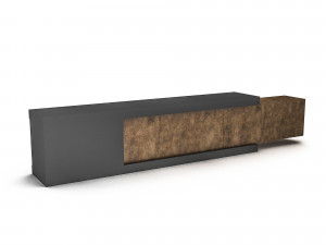 wooden tv unit 3D Model