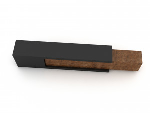 wooden tv unit 3D-Modell