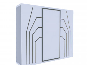 3d classic wardrobe 04 model 3D Model