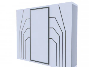 3d classic wardrobe 04 model 3D Model