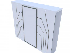 3d classic wardrobe 04 model 3D Model