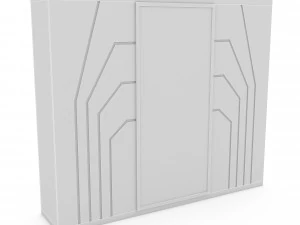 3d classic wardrobe 04 model 3D Model