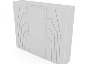 3d classic wardrobe 04 model 3D 모델