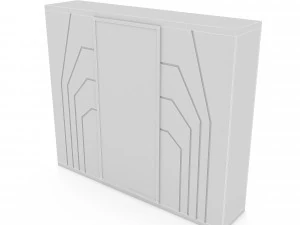 3d classic wardrobe 04 model 3D Model