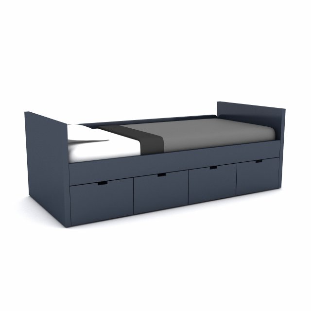 3d 3d wardrobe bed 07 3D 模型 .c4d .max .obj .3ds .fbx .stl .blend 