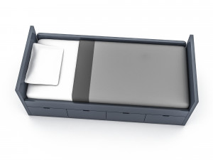 3d 3d wardrobe bed 07 3D 模型