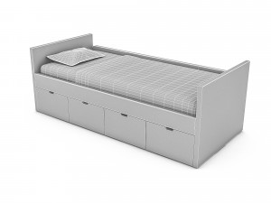 3d 3d wardrobe bed 07 3D 模型