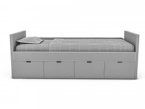 3d 3d wardrobe bed 07 3D 模型