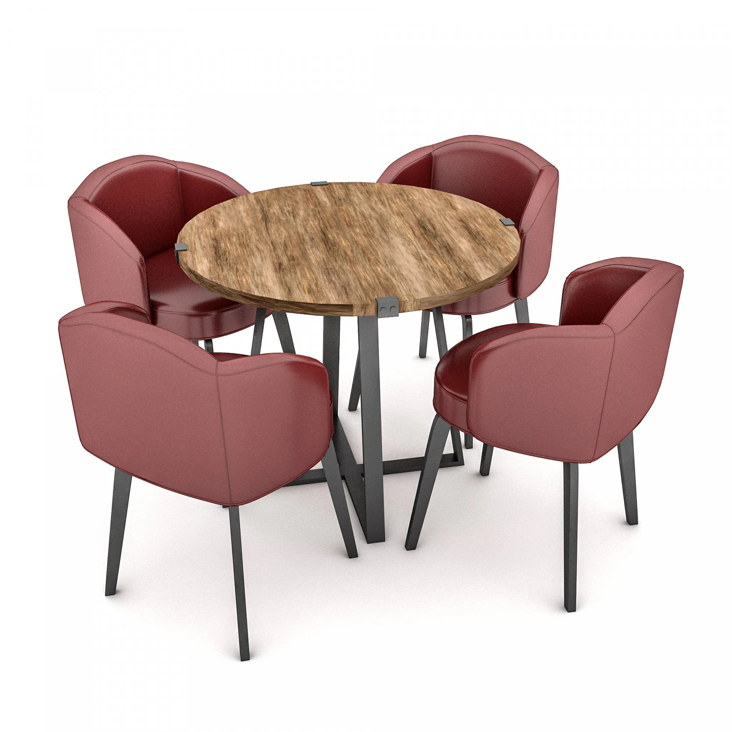 modern desk chair 03 3D Model .c4d .max .obj .3ds .fbx .stl .blend 