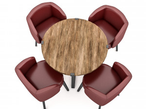 modern desk chair 03 3D 모델