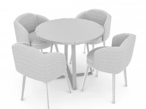modern desk chair 03 3D Model