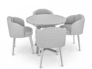 modern desk chair 03 3D Model
