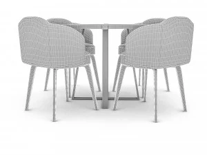 modern desk chair 03 3D Model