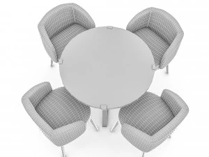 modern desk chair 03 3D Model