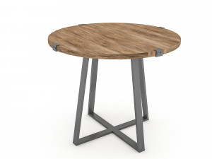 wooden table 02 Model 3D