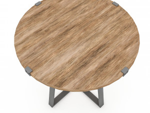 wooden table 02 Modelo 3D