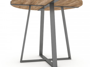 wooden table 02 Modelo 3D