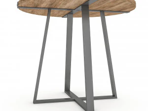 wooden table 02 3D Model