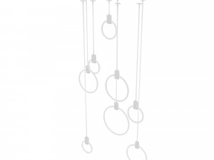 ceiling modern chandelier circle 3D 모델