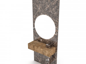 3d natural bathroom sink 02 3Dモデル