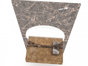 3d natural bathroom sink 02 3Dモデル