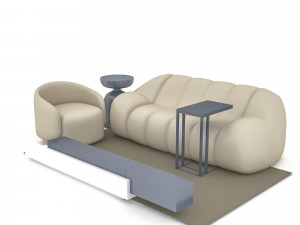 sitting group salon model 3Dモデル
