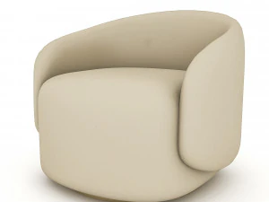 3d armchair salon model 3D Model