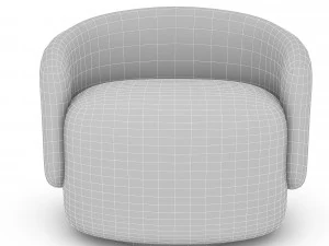 3d armchair salon model 3D Model