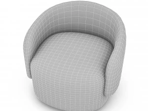3d armchair salon model 3D Model