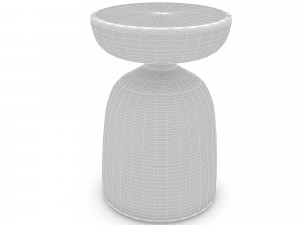 wooden table 04 3D Model