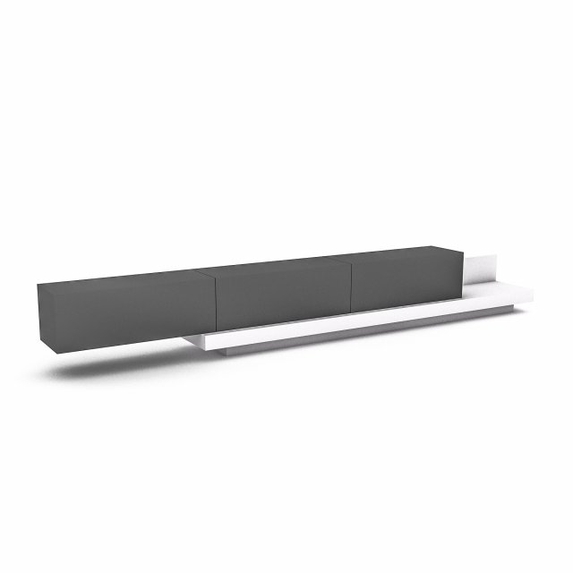 modern minimal tv stand Modello 3D .c4d .max .obj .3ds .fbx .stl .blend