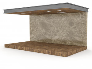 modern garden gazebo 3D Модель