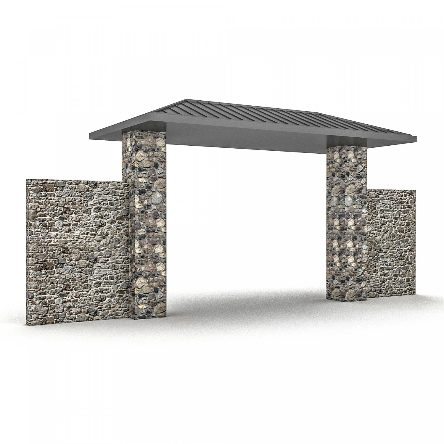 정원 문 3D 모델 .c4d .max .obj .3ds .fbx .stl .blend 